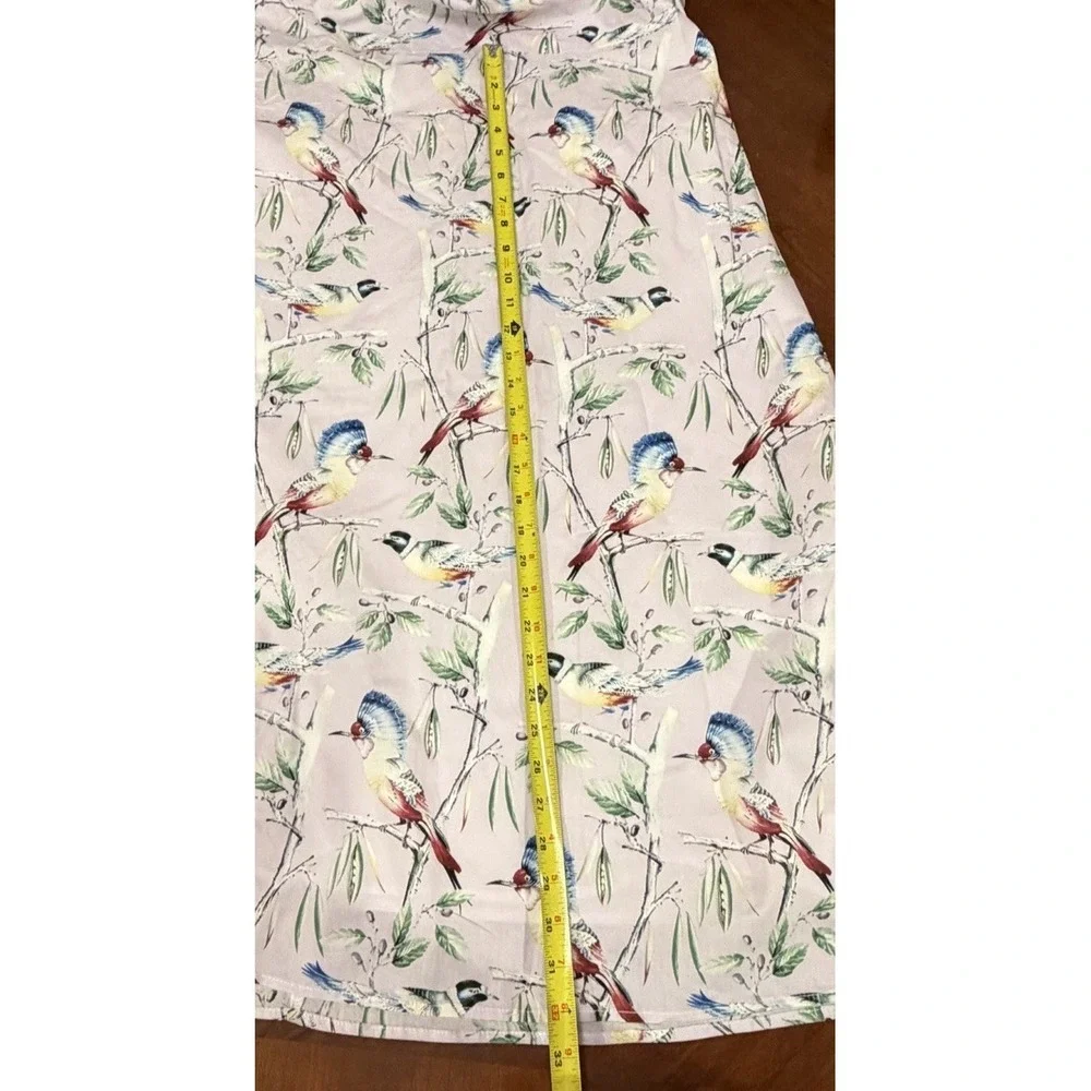 NWT Hilary MacMillan Lace Up Back Oiseau Midi Dress Size 1X - Picture 8 of 9
